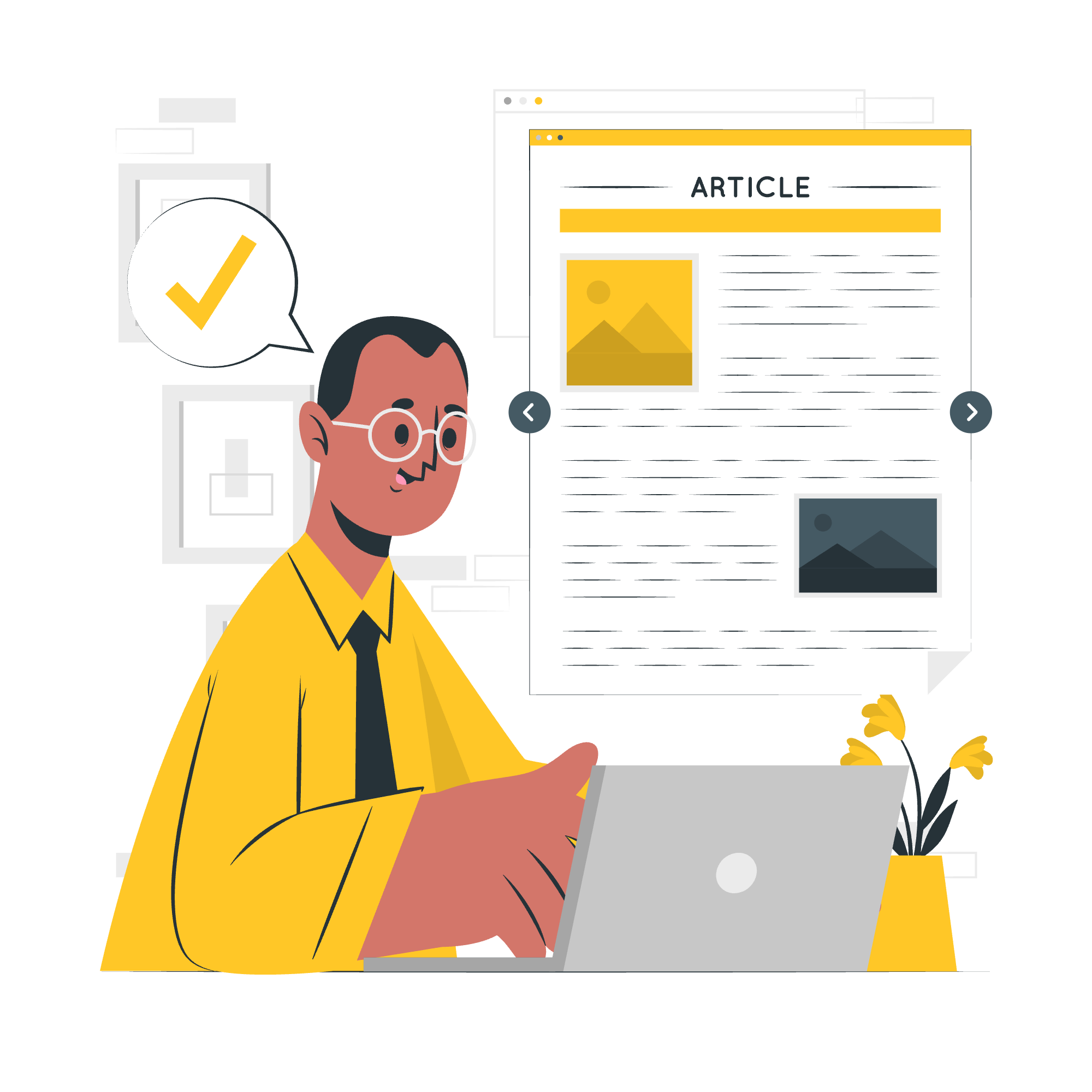 Imagem de benefício em web design