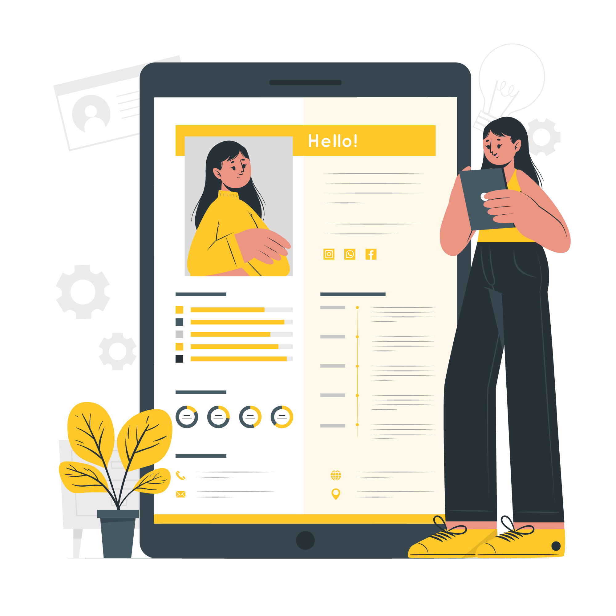 Imagem de vantagem em educação de web design